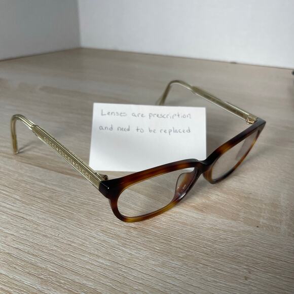 Gucci GG0568OA 002 Eyeglasses Tortoise Shell Gold Frames Only 55-15-145 - Picture 1 of 8